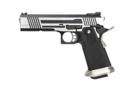AW Custom Split Frame Hi-Capa Competition Grade Gas Blowback Airsoft Pistol - Two-Tone HX1001-Pistols-Crown Airsoft