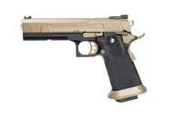 AW Custom Split Frame Hi-Capa Competition Grade Gas Blowback Airsoft Pistol - Two-Tone HX1003-Pistols-Crown Airsoft