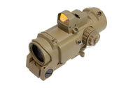 BOG Spec DR 1-4X style 4x35 Rifle scope W/mini dot sight (FDE)-Scopes & Optics-Crown Airsoft