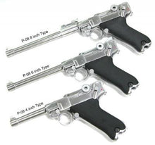 WE Tech WWII P08 8inch GBB Pistol(Silver)-Pistols-Crown Airsoft