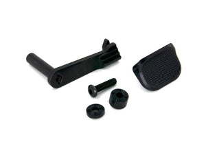 AIP Stainless Slide Stop with Thumbrest For Hi-capa 5.1/4.3(Black)-Slide Stop /Thumb Rest-Crown Airsoft