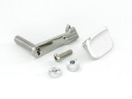 AIP Stainless Slide Stop with Thumbrest For Hi-capa 5.1/4.3(Silver)-Slide Stop /Thumb Rest-Crown Airsoft
