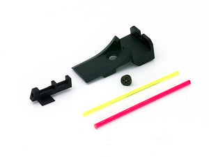 AIP Alumimun Front and Rear Sight ( Fiber) Version.2 ForTM 5.1-Sight & Mount-Crown Airsoft