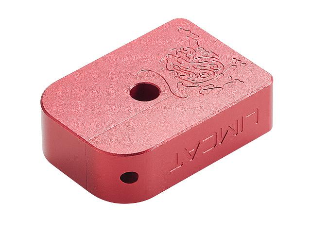 AIP CNC Limcat Puzzle Magazine Base for Marui Hicapa(Red/Large)-MagazineBase-Crown Airsoft