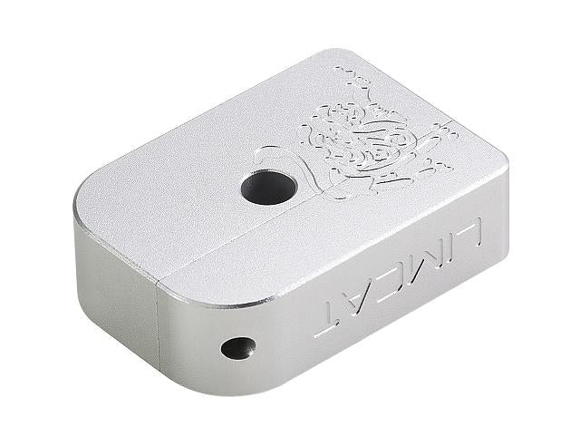 AIP CNC Limcat Puzzle Magazine Base for Marui Hicapa(Silver/Large)-MagazineBase-Crown Airsoft