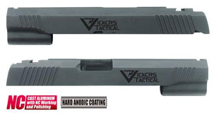 Aluminum Custom Slide for MARUI HI-CAPA 5.1 (Vickcrs/Black)-Internal Parts-Crown Airsoft
