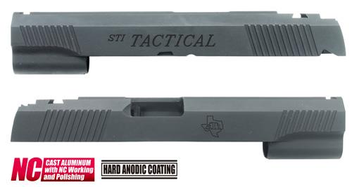 Aluminum Custom Slide for MARUI HI-CAPA 5.1 (STI/Black)-Internal Parts-Crown Airsoft