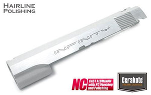 Aluminum Slide for TM HI-CAPA 5.1 (INFINITY/Cerakote Silver Polishing)-Internal Parts-Crown Airsoft