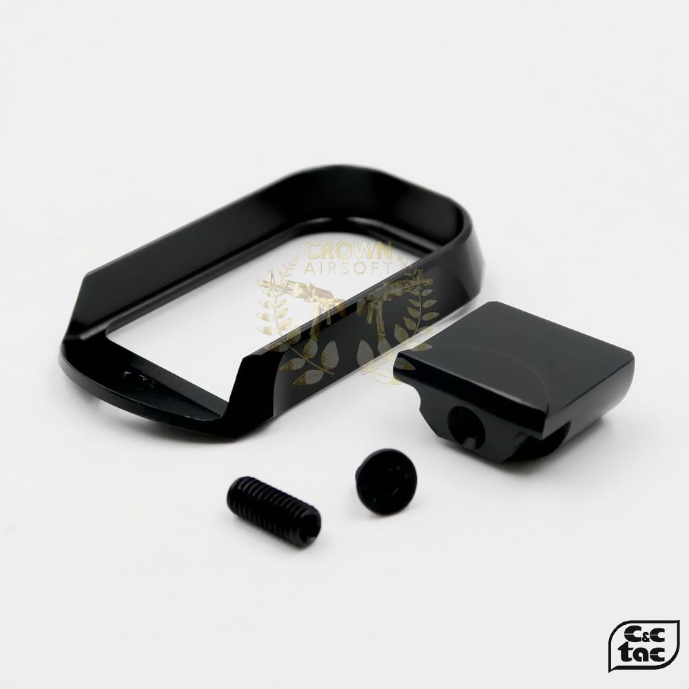 C&C Tac V-Style Mag Pad for Marui WE Magazines-Magwell-Crown Airsoft