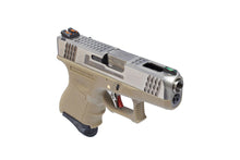 WE Tech G Force G26 T8 GBB pistol (Silve/ Silver/ Tan)-Pistols-Crown Airsoft