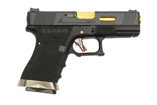 WE Tech G Force G19 T1 GBB pistol G19 (Black/ Gold/ Black)-Pistols-Crown Airsoft