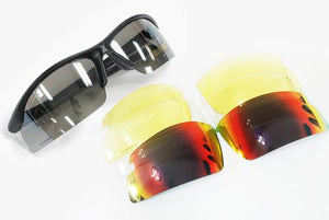 G-C6 Polycarbonate Sport Glasses- Black/2010 Ver.-Internal Parts-Crown Airsoft