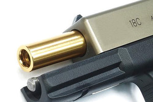 Aluminum CNC Titanium Golden Outer Barrel for TM G18C (2015 New Ver.)-Internal Parts-Crown Airsoft