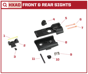 AW Custom HX20 Series Replacement Parts-Pistol Parts-Crown Airsoft