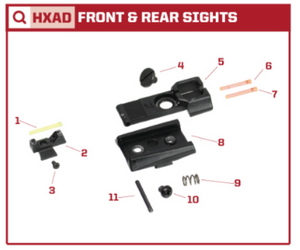 AW Custom HX11 Series Replacement Parts-Pistol Parts-Crown Airsoft