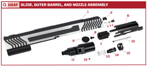 AW Custom HX11 Series Replacement Parts-Pistol Parts-Crown Airsoft