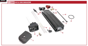 AW Custom HX10 Series Replacement Parts-Pistol Parts-Crown Airsoft