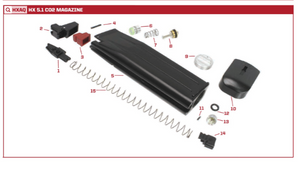 AW Custom HX10 Series Replacement Parts-Pistol Parts-Crown Airsoft