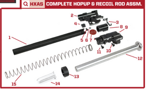 AW Custom HX22 Series Replacement Parts-Pistol Parts-Crown Airsoft
