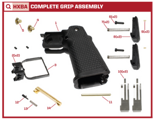 AW Custom HX21 Series Replacement Parts-Pistol Parts-Crown Airsoft