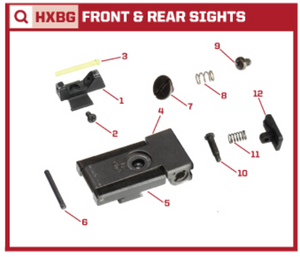 AW Custom HX23 Series Replacement Parts-Pistol Parts-Crown Airsoft