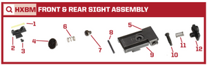 AW Custom HX24 Series Replacement Parts-Pistol Parts-Crown Airsoft