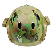 Crown Tactical Series Helmet with Fullface mask & ARC Side Rail (Multi-Cam)-Helmet-Crown Airsoft