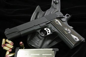 Aluminum Slide & Frame for MARUI MEU.45 (TRP/Black)-Internal Parts-Crown Airsoft