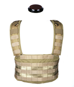 Phantom Tactical RRV Chest Rig MOLLE Platform(Tan)-Combat Gear-Crown Airsoft