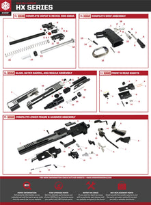 AW Custom HX10 Series Replacement Parts-Pistol Parts-Crown Airsoft