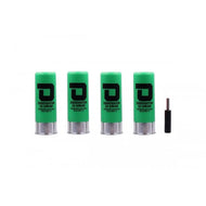 DOMINATOR 12 GAUGE GAS SHOTGUN SHELLS PACKAGE (4 SHELLS/UNIT - Green)-Accessories-Crown Airsoft