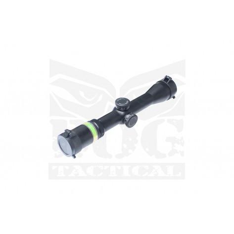 BOG 3-9X40 optic fiber rifle scope (Green)-Scopes & Optics-Crown Airsoft