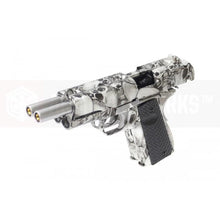 AW custom MX0100 double barrel 1911 GBB Pistol l(Silver Skull pattern)-Pistols-Crown Airsoft