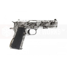 AW custom MX0100 double barrel 1911 GBB Pistol l(Silver Skull pattern)-Pistols-Crown Airsoft