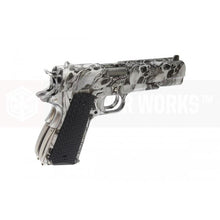 AW custom MX0100 double barrel 1911 GBB Pistol l(Silver Skull pattern)-Pistols-Crown Airsoft