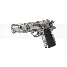 AW custom MX0100 double barrel 1911 GBB Pistol l(Silver Skull pattern)-Pistols-Crown Airsoft