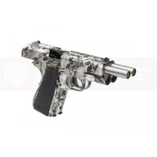 AW custom MX0100 double barrel 1911 GBB Pistol l(Silver Skull pattern)-Pistols-Crown Airsoft