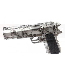 AW custom MX0100 double barrel 1911 GBB Pistol l(Silver Skull pattern)-Pistols-Crown Airsoft