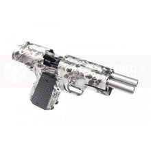 AW custom MX0100 double barrel 1911 GBB Pistol l(Silver Skull pattern)-Pistols-Crown Airsoft