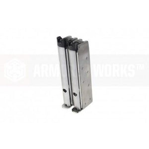 AW custom MX0100 double barrel 1911 GBB Pistol l(Silver Skull pattern)-Pistols-Crown Airsoft