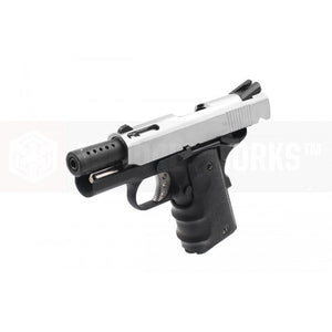 AW Custom NE1003 1911 V10 GBB Pistol (Silver/Black/Black)-Pistols-Crown Airsoft