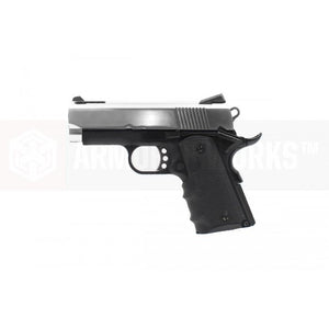 AW Custom NE1003 1911 V10 GBB Pistol (Silver/Black/Black)-Pistols-Crown Airsoft