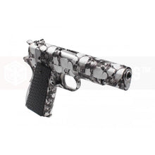 AW Custom NE2101 1911 Gas Blow back pistol(Silver skull pattern)-Pistols-Crown Airsoft