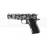 AW Custom NE2101 1911 Gas Blow back pistol(Silver skull pattern)-Pistols-Crown Airsoft