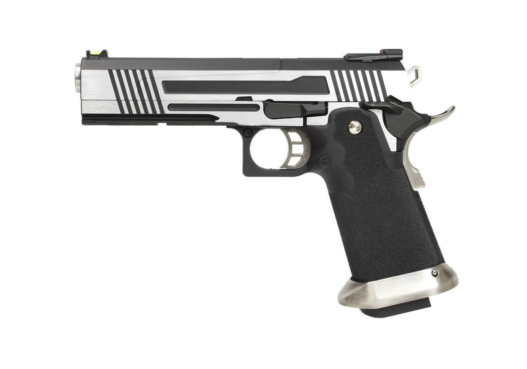 AW Custom Split Frame Hi-Capa Competition Grade Gas Blowback Airsoft Pistol - Two-Tone HX1001-Pistols-Crown Airsoft