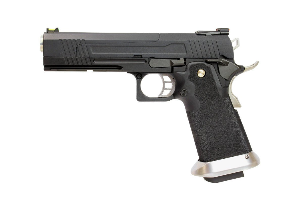 AW Custom Split Frame Hi-Capa Competition Grade Gas Blowback Airsoft Pistol - Two-Tone HX1002-Pistols-Crown Airsoft