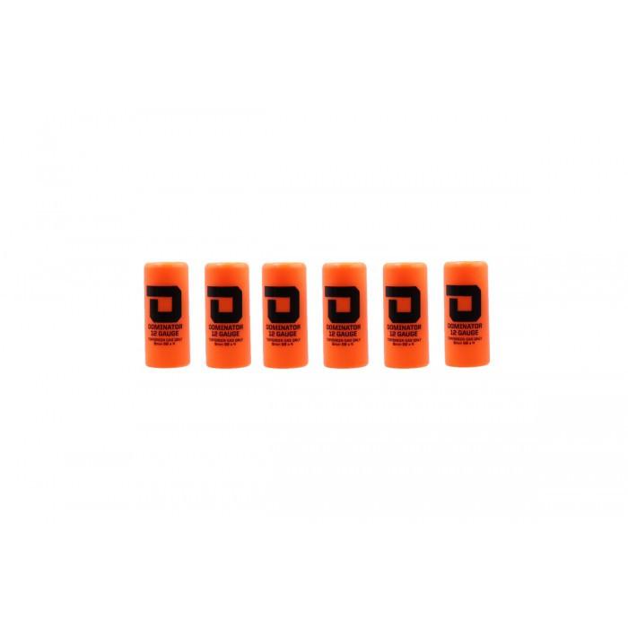 DOMINATOR™ 12 GAUGE GAS SHOTGUN SHELL HULLS - ORANGE (6 HULLS/UNIT - Orange)-Accessories-Crown Airsoft