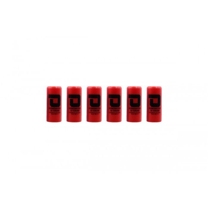 DOMINATOR™ 12 GAUGE GAS SHOTGUN SHELL HULLS(6 HULLS/UNIT - Red)-Accessories-Crown Airsoft