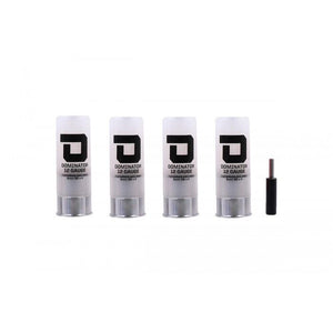 DOMINATOR 12 GAUGE GAS SHOTGUN SHELLS PACKAGE (4 SHELLS/UNIT - White)-Accessories-Crown Airsoft
